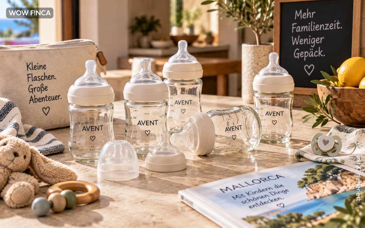 Babyflaschen – 5er-Set aus Glas