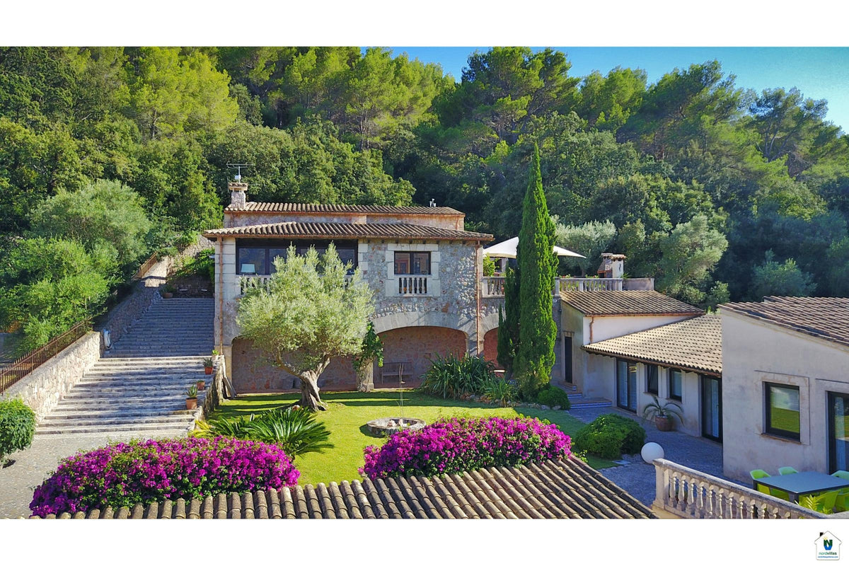 Impression der Finca Cal Xino bei Pollença, Mallorca