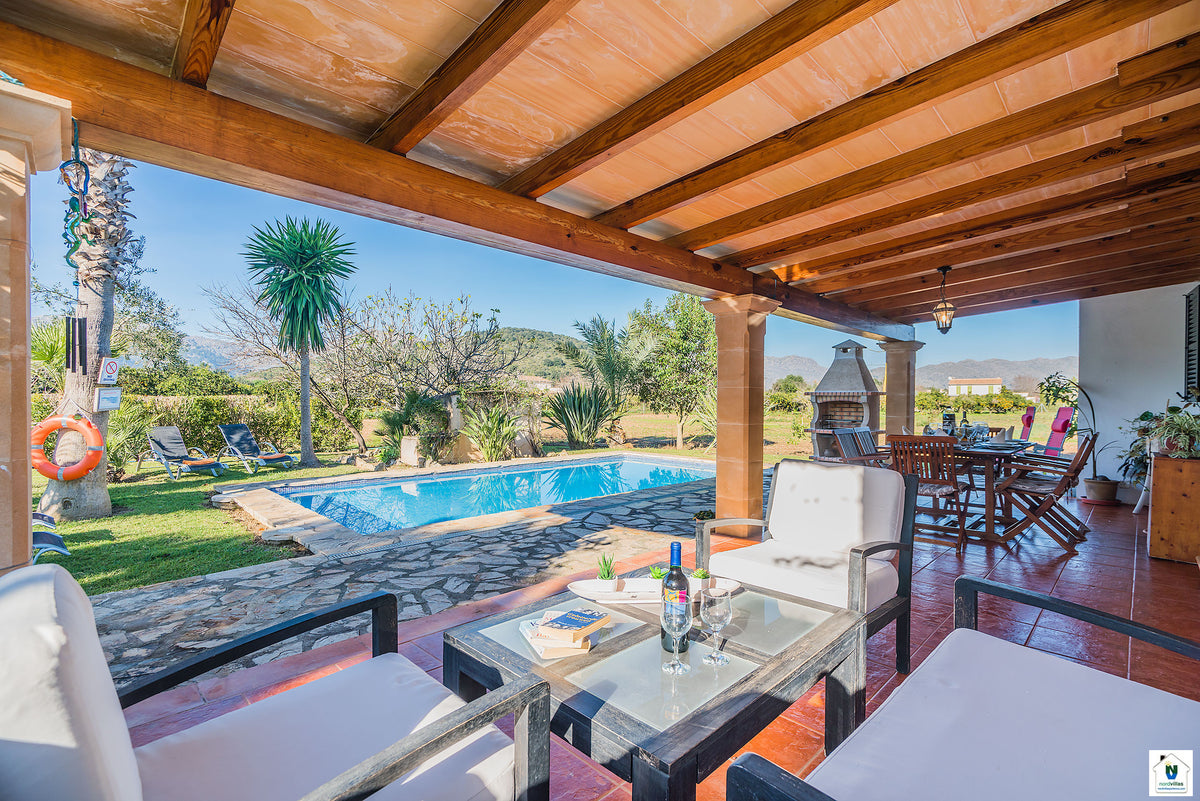 Ansicht 8 der Villa Santuiri bei Pollença, Mallorca