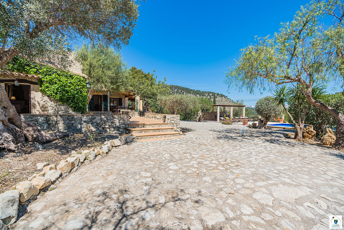 Impression der Villa Can Noguera bei Pollença, Mallorca