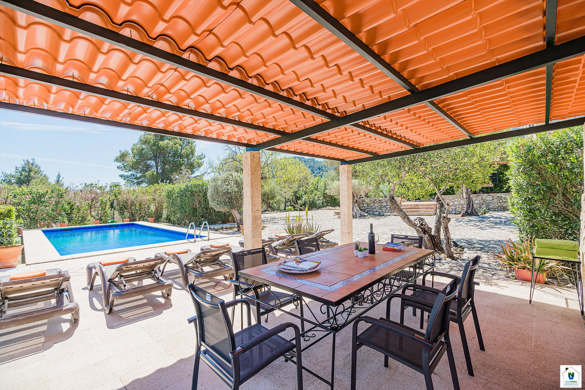 Impression der Villa Can Noguera bei Pollença, Mallorca