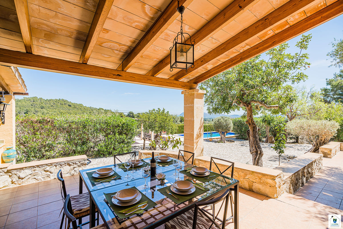 Impression der Villa Can Noguera bei Pollença, Mallorca