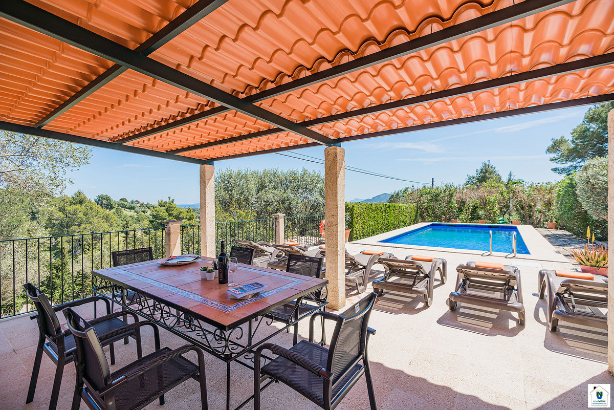 Impression der Villa Can Noguera bei Pollença, Mallorca