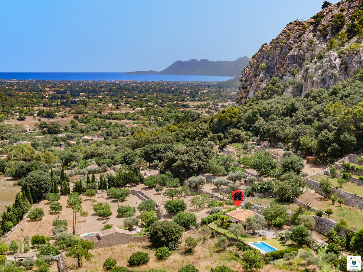 Impression der Finca Coster del Puig bei Pollença, Mallorca