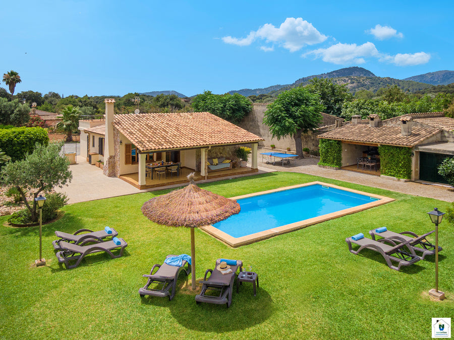 Impression der Villa La Punta bei Pollença, Mallorca