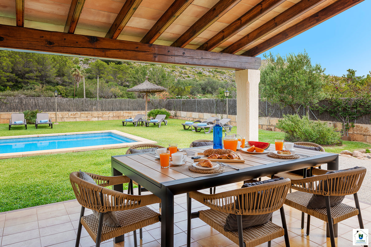 Impression der Villa La Punta bei Pollença, Mallorca