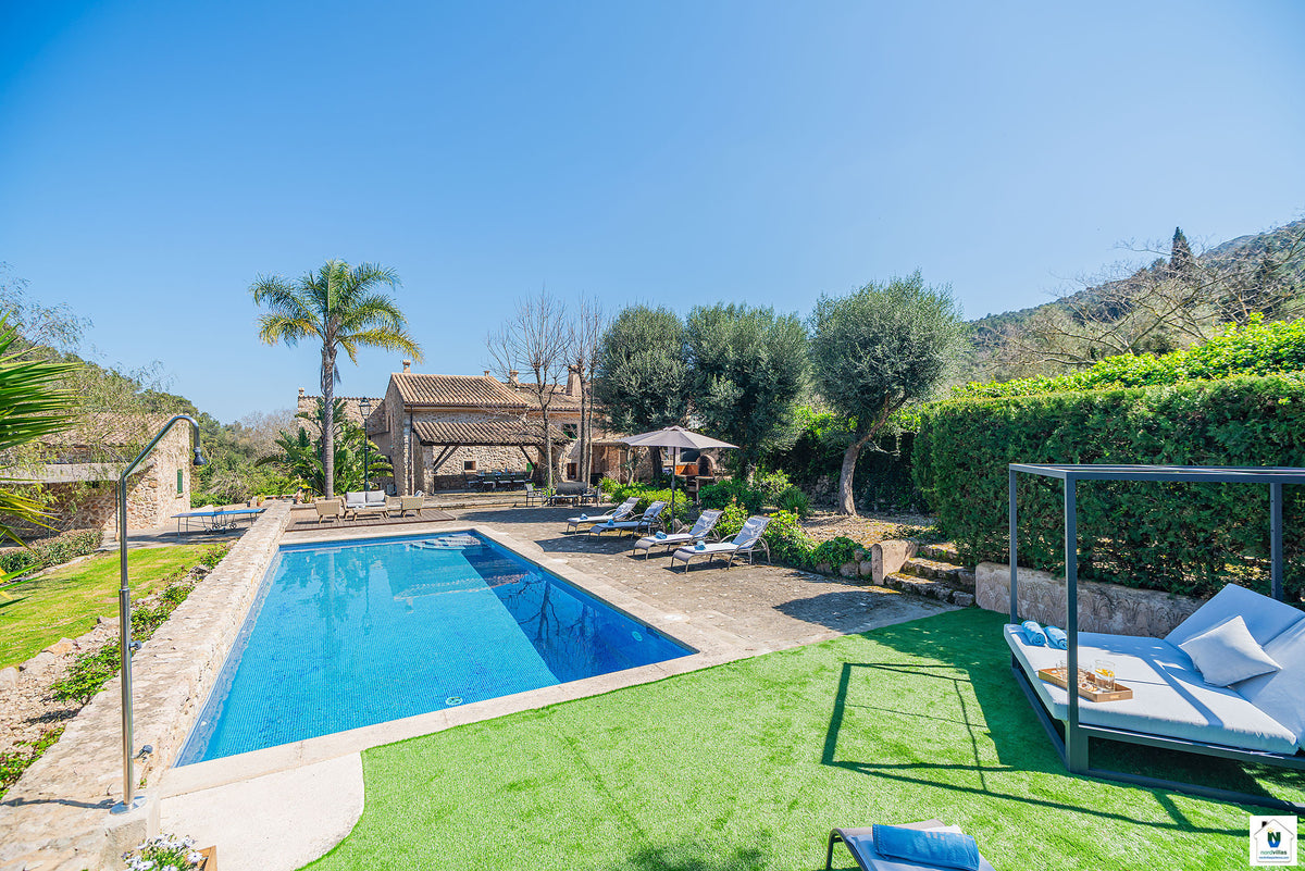 Außenansicht der Finca Can Llobera de Baix bei Pollença, Mallorca