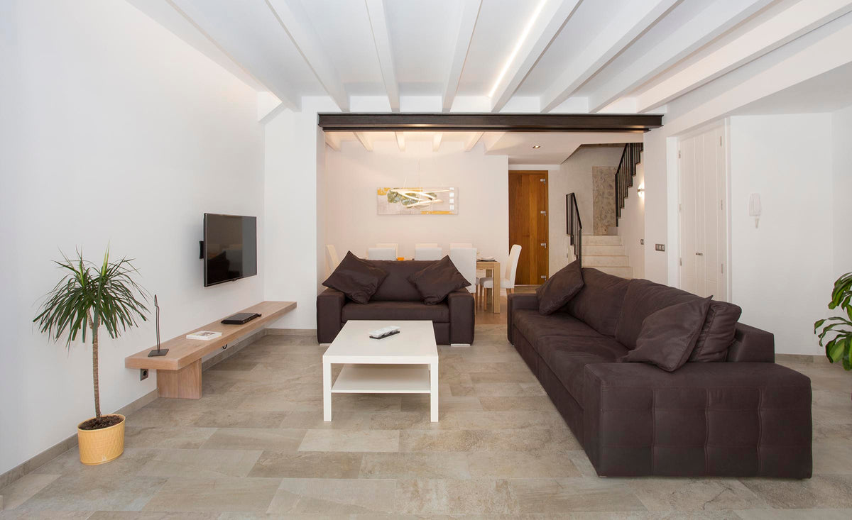 Wohnzimmer der Casa Llum in Pollença, Mallorca