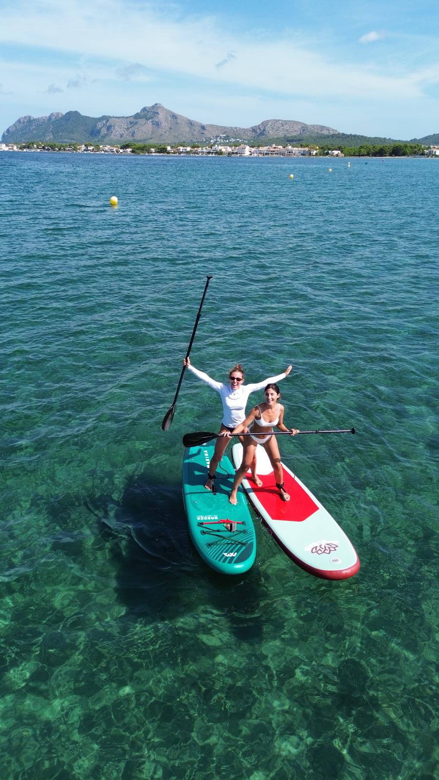 Geführte Stand-up-Paddle-Tour an der Küste von Alcúdia