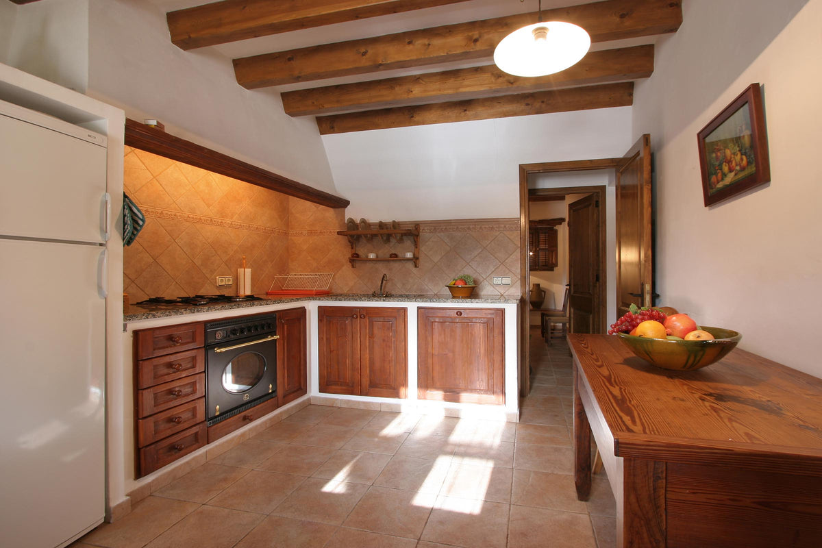 Küche der Finca Baturra bei Pollença, Mallorca
