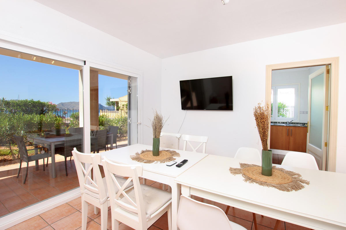 Essbereich der Finca Bellmar bei Alcúdia, Mallorca
