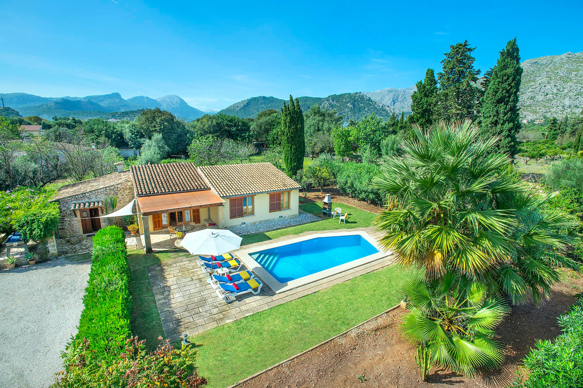 Pool der Finca Boi Verde bei Pollença, Mallorca
