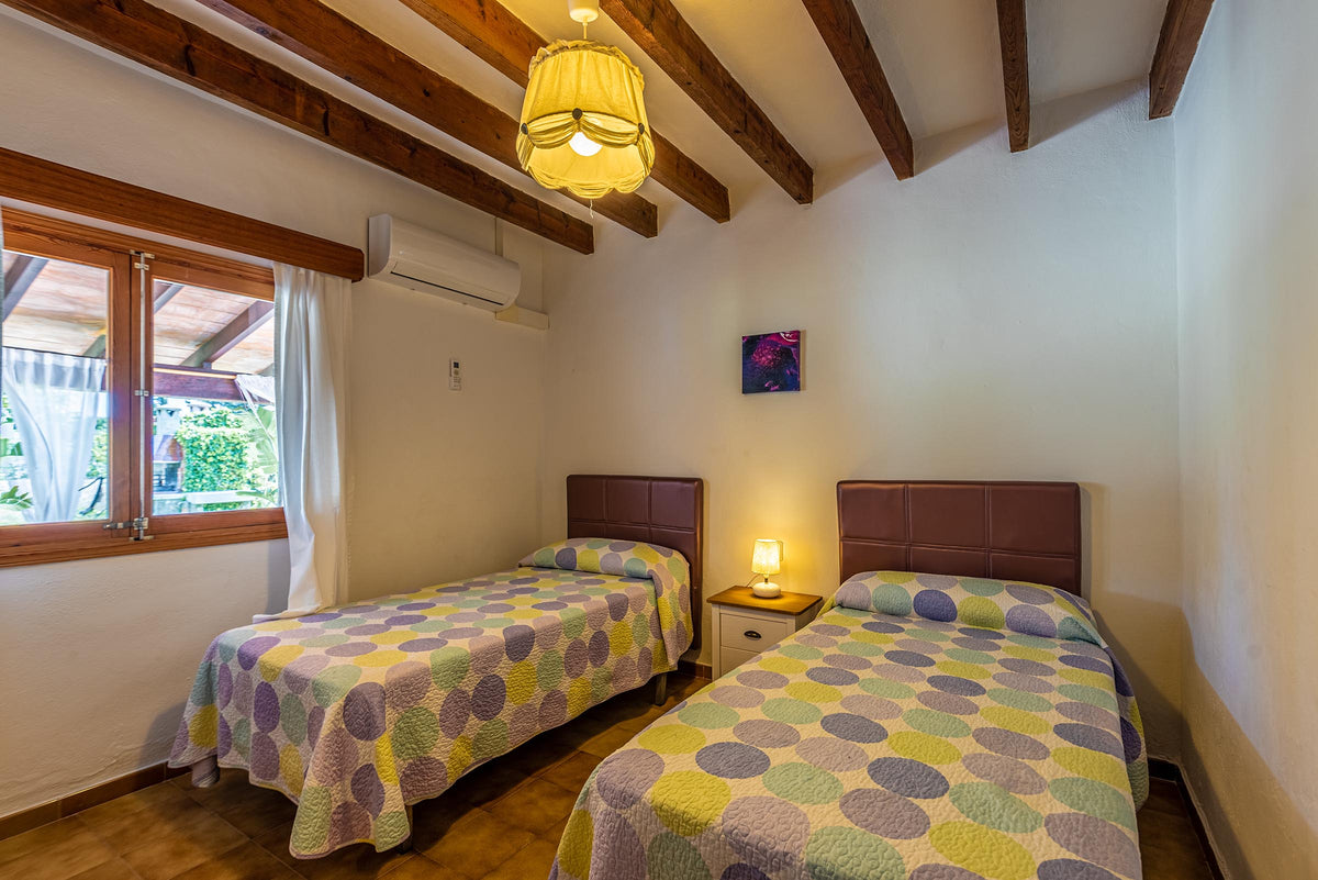 Schlafzimmer der Finca Celestia bei Pollença, Mallorca