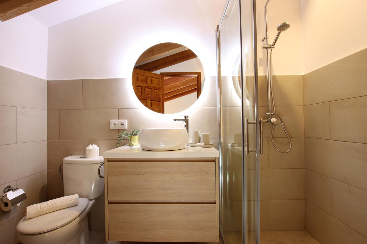 Badezimmer der Finca Encinas bei Pollença, Mallorca