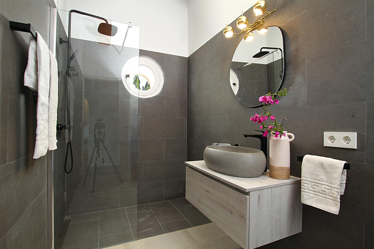 Badezimmer der Finca Monteluz bei Pollença, Mallorca