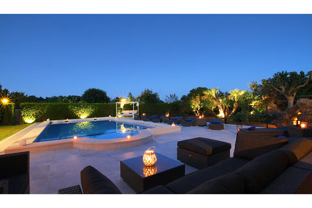 Pool der Finca Monteluz bei Pollença, Mallorca