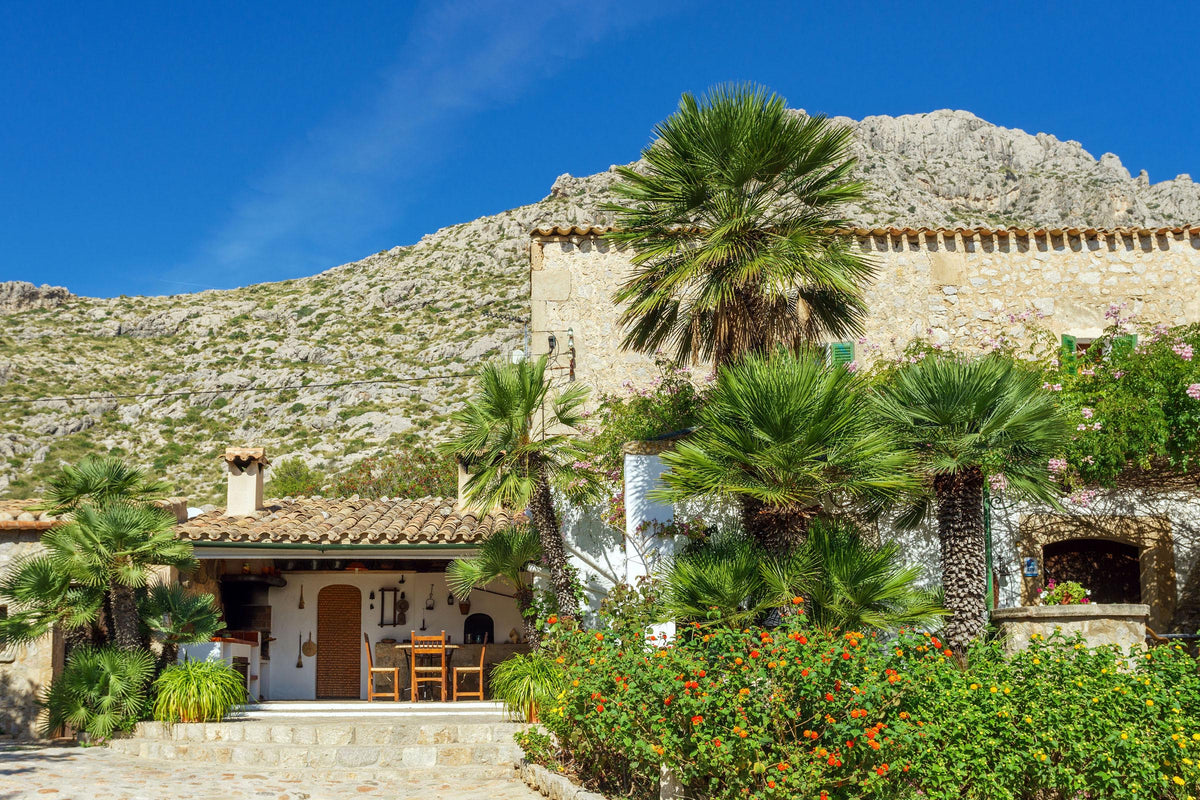 Terrasse der Finca Pedra Bonita bei Port de Pollença, Mallorca