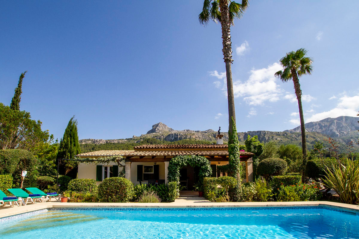 Pool der Finca Plan Verde bei Pollença, Mallorca
