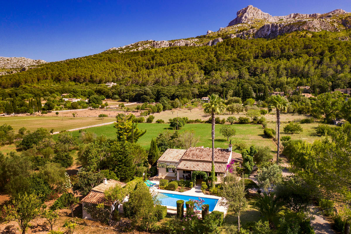 Pool der Finca Plan Verde bei Pollença, Mallorca