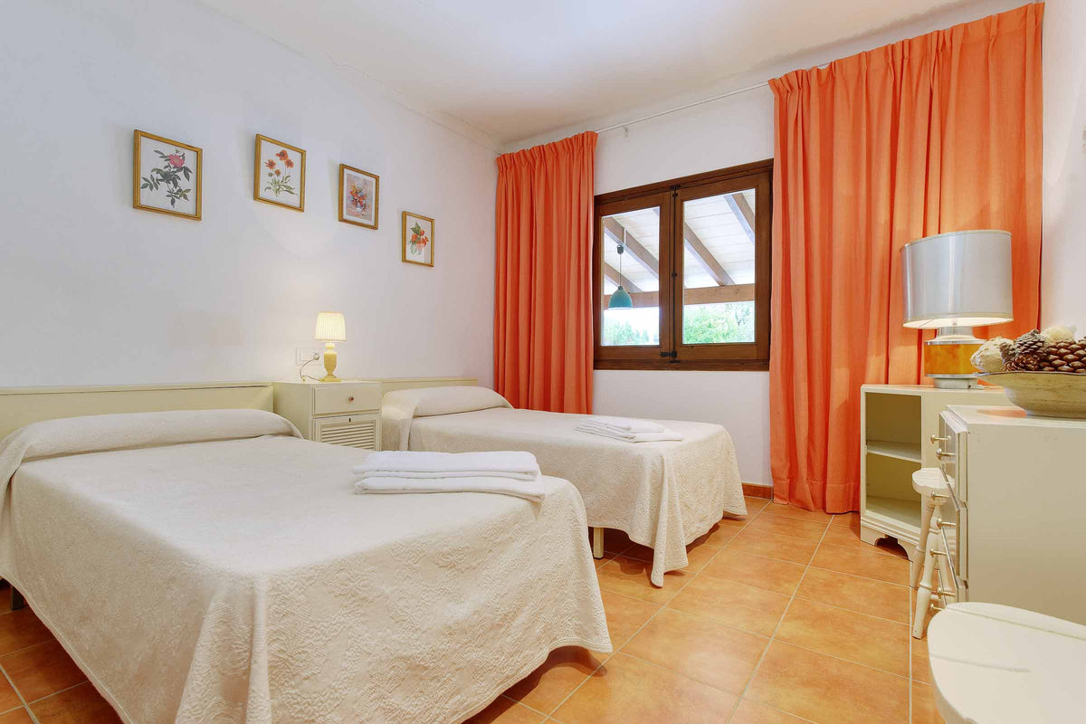 Schlafzimmer der Finca Sa Calma bei Pollença, Mallorca
