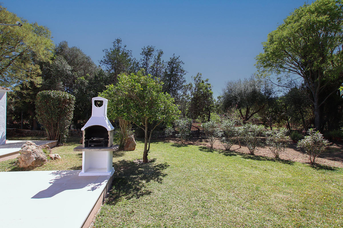 Grillbereich der Finca Sa Felicitat bei Pollença, Mallorca