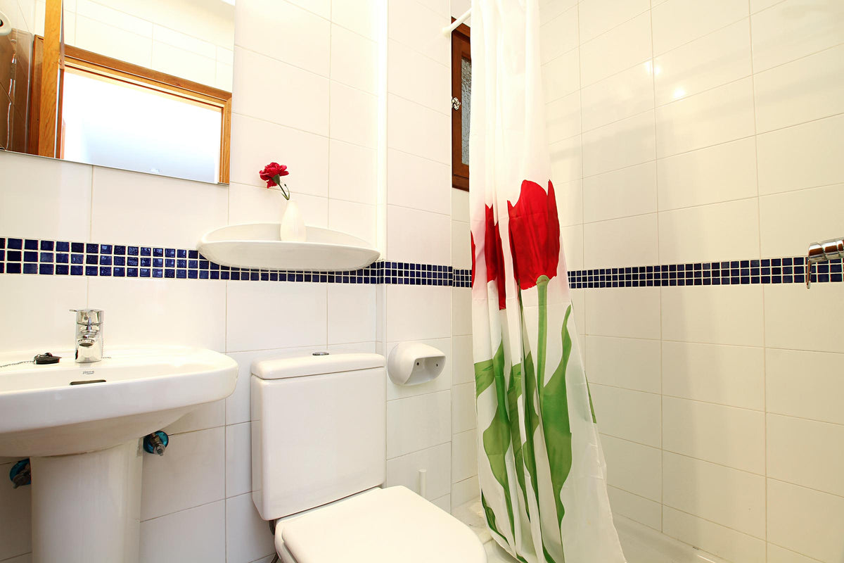 Badezimmer der Finca Son Florina bei Port de Pollença, Mallorca