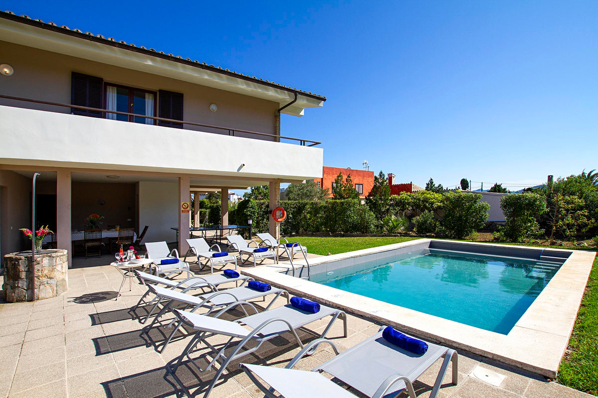 Pool der Finca Son Florina bei Port de Pollença, Mallorca