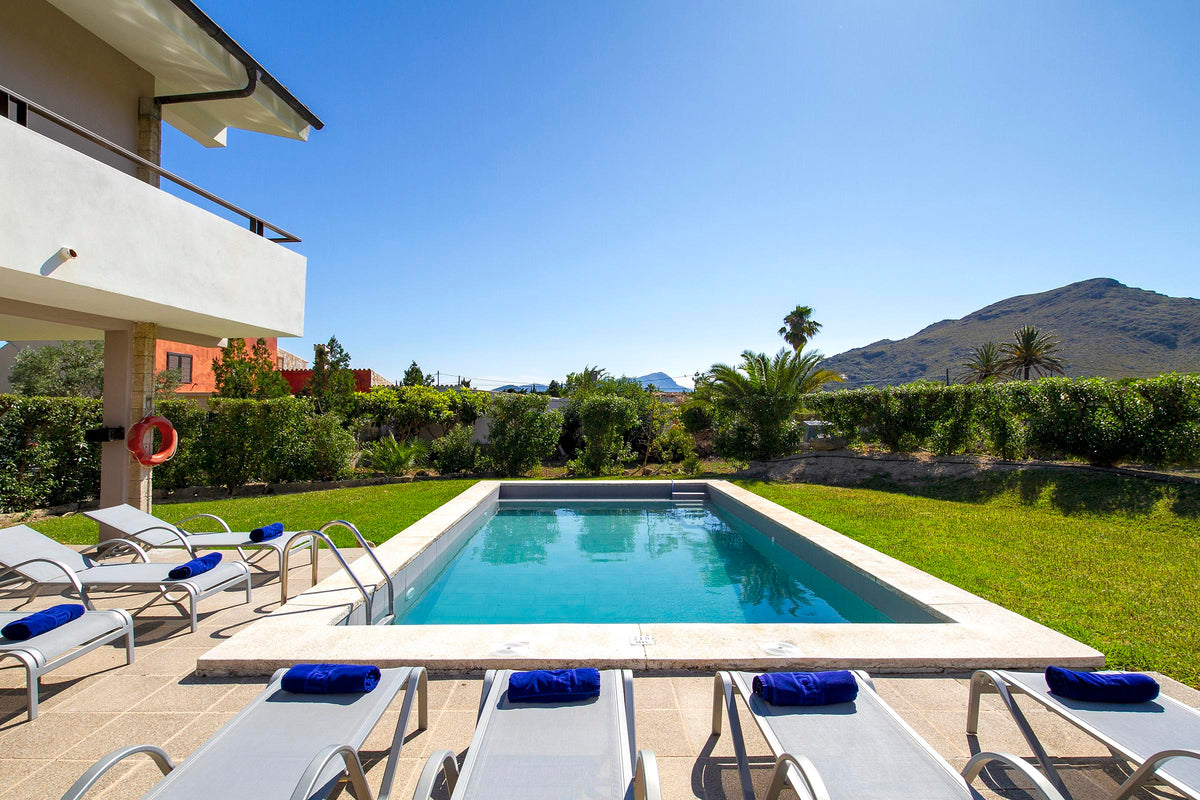 Pool der Finca Son Florina bei Port de Pollença, Mallorca