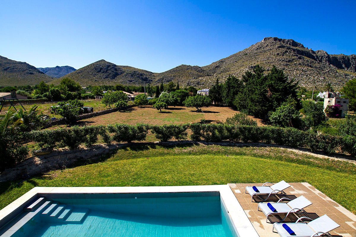 Pool der Finca Son Florina bei Port de Pollença, Mallorca