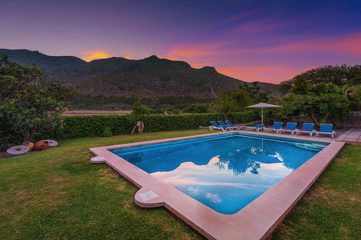 Pool der Finca Son Florit bei Cala Sant Vicenç, Mallorca