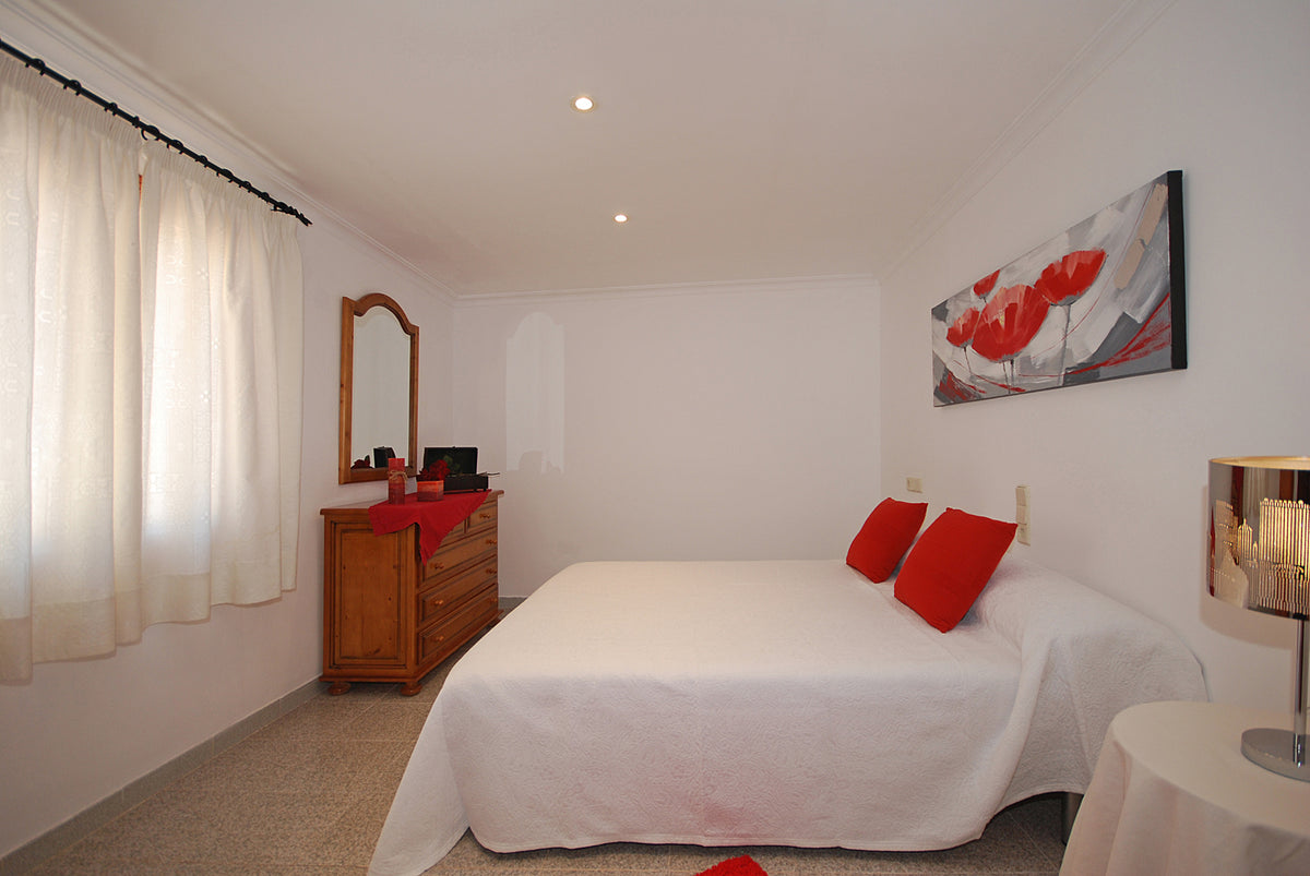 Schlafzimmer der Finca Son Lluny bei Sencelles, Mallorca