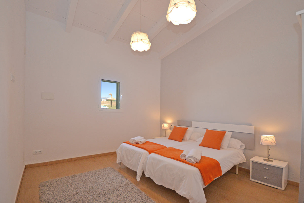 Schlafbereich der Finca Son Lluny bei Sencelles, Mallorca