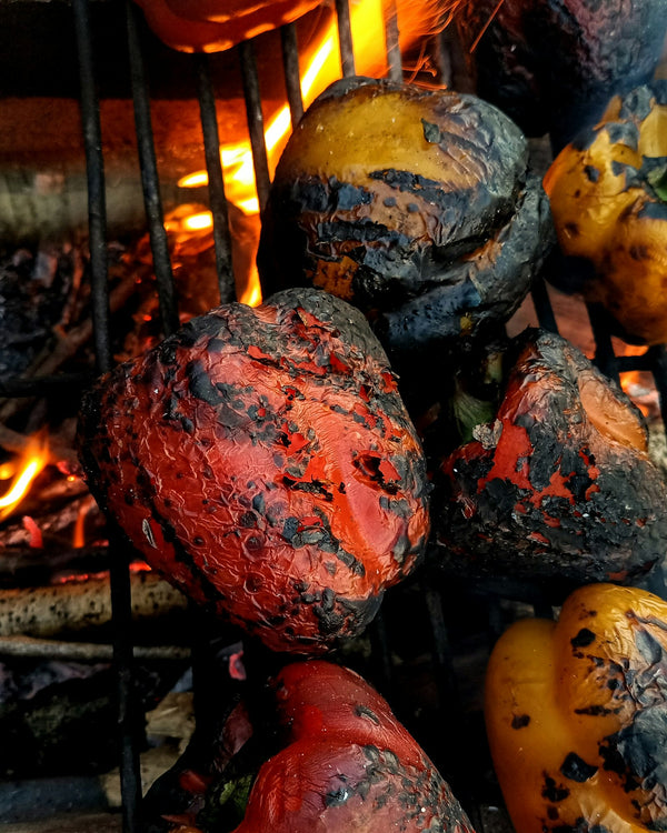 Gemüse aus der Glut mit Knoblauchöl