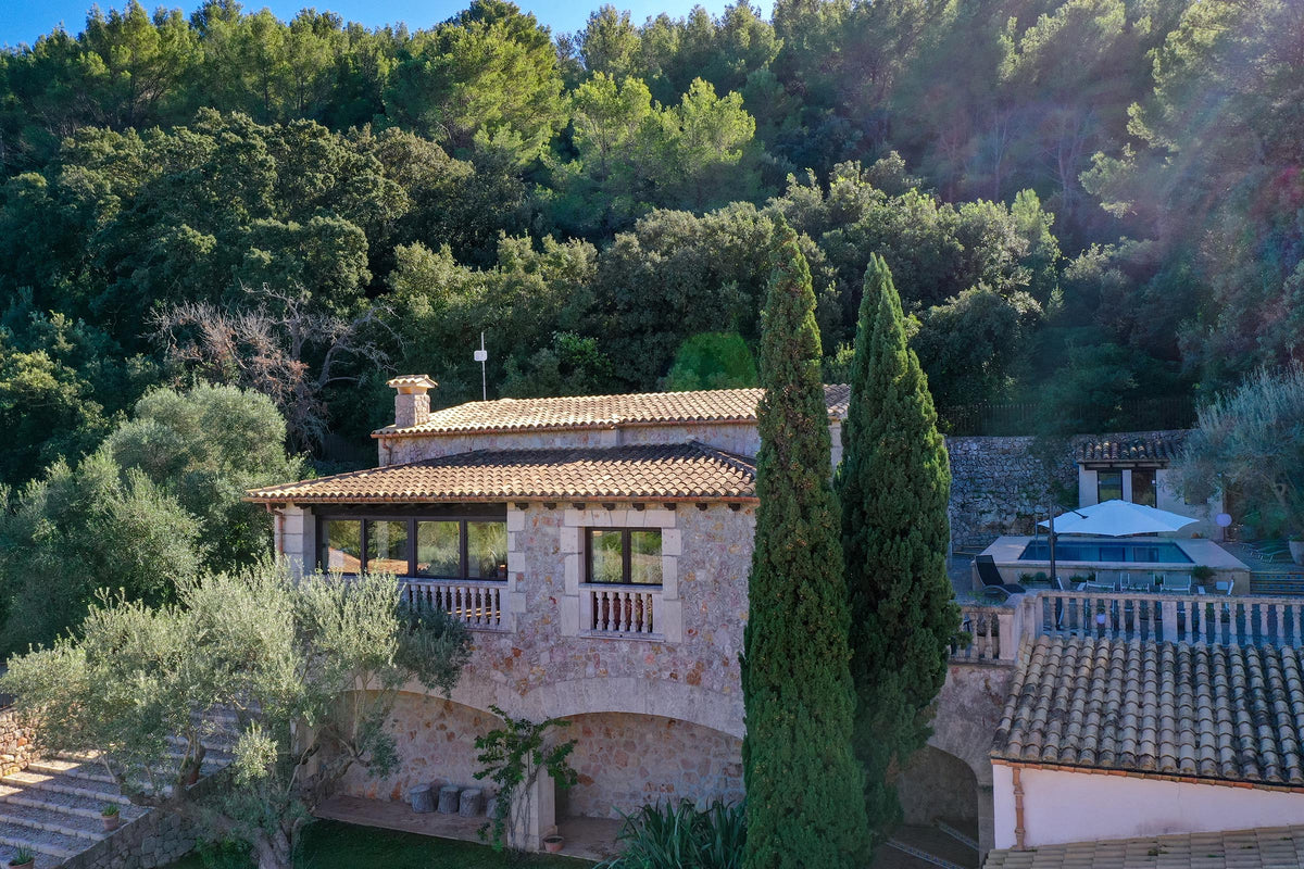Pool der Villa Horizonte bei Pollença, Mallorca