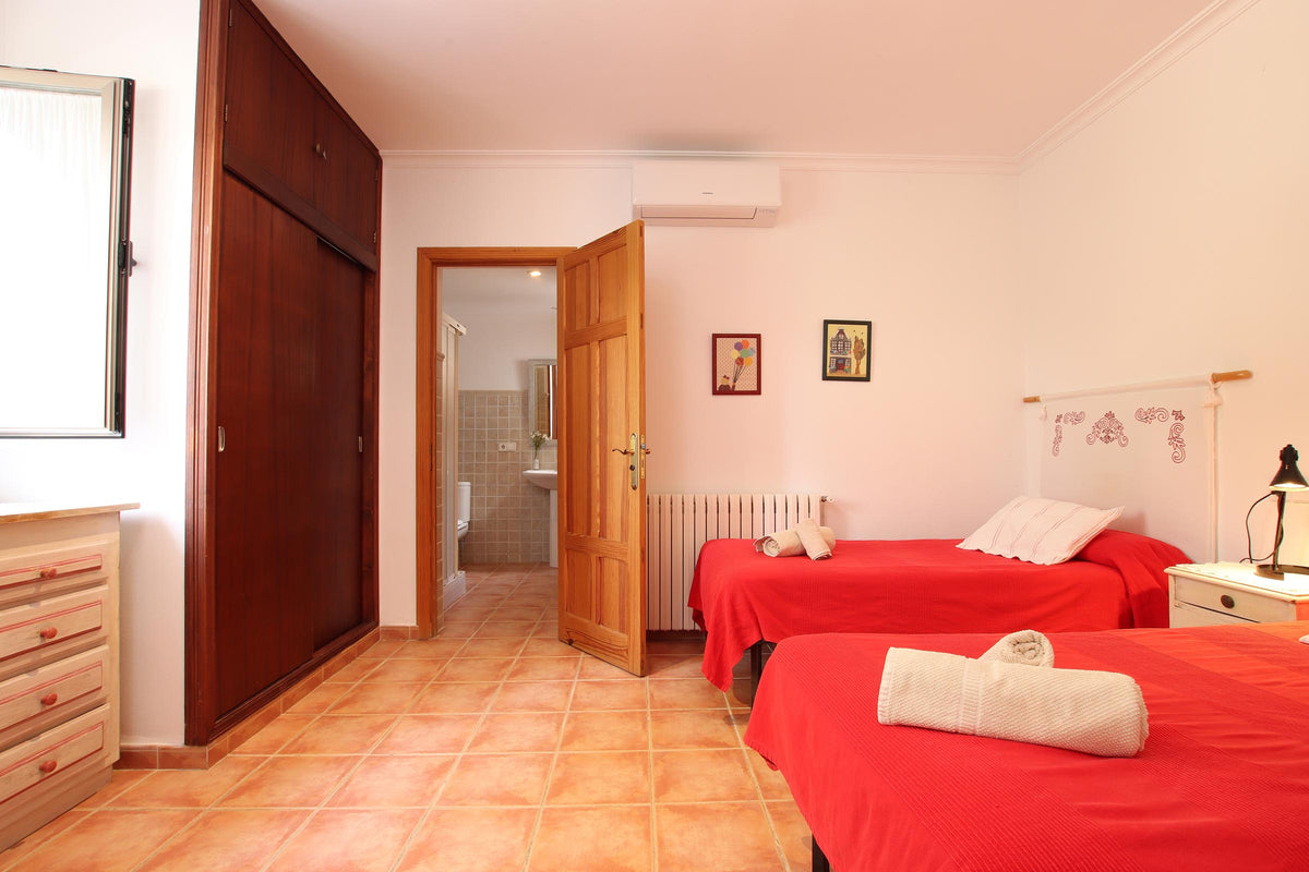 Schlafzimmer der Villa Provenza Petit bei Port de Pollença, Mallorca