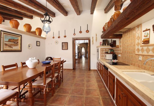 Impression der Villa Sa Fonteta bei Pollença, Mallorca