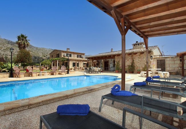 Impression der Villa Sa Fonteta bei Pollença, Mallorca