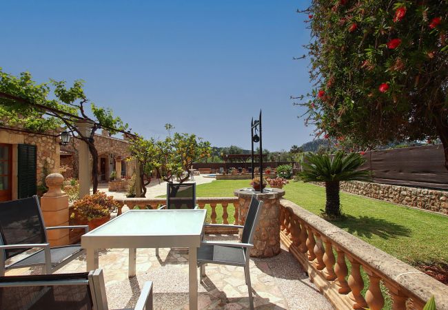 Impression der Villa Sa Fonteta bei Pollença, Mallorca