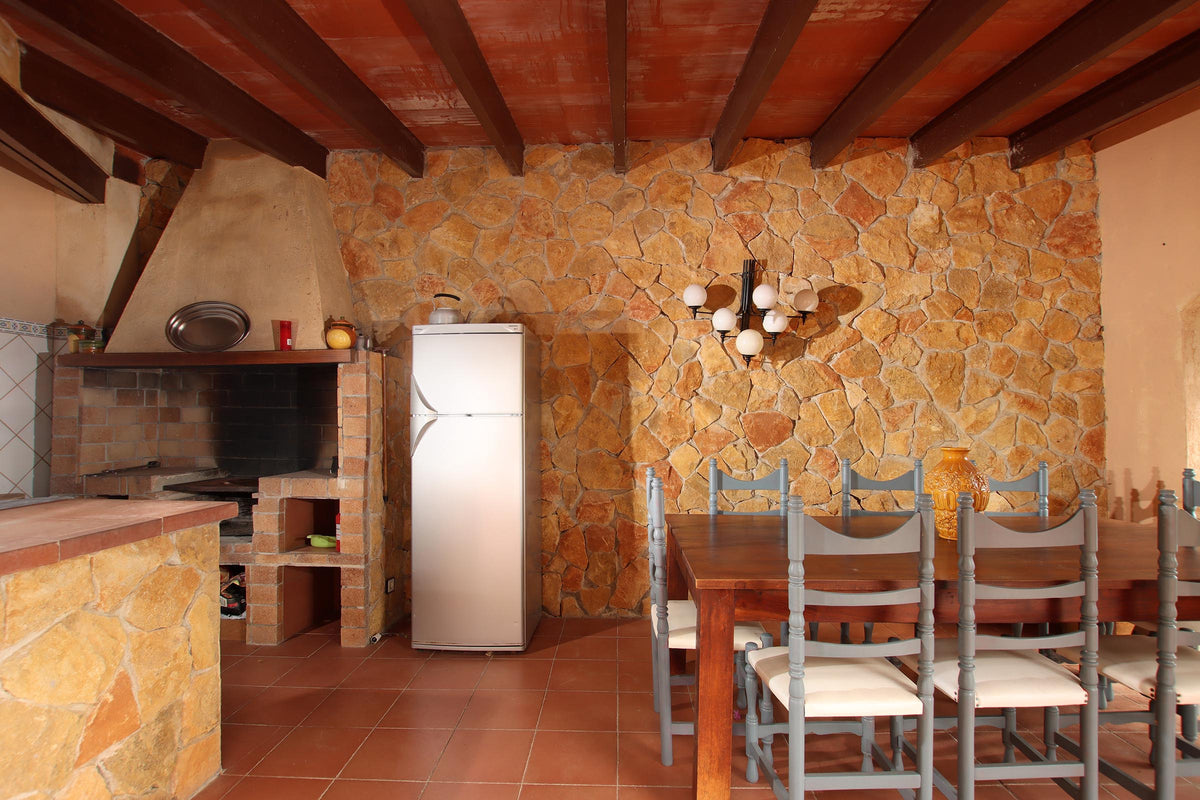 Grillbereich der Villa Sa Lluna bei Pollença, Mallorca