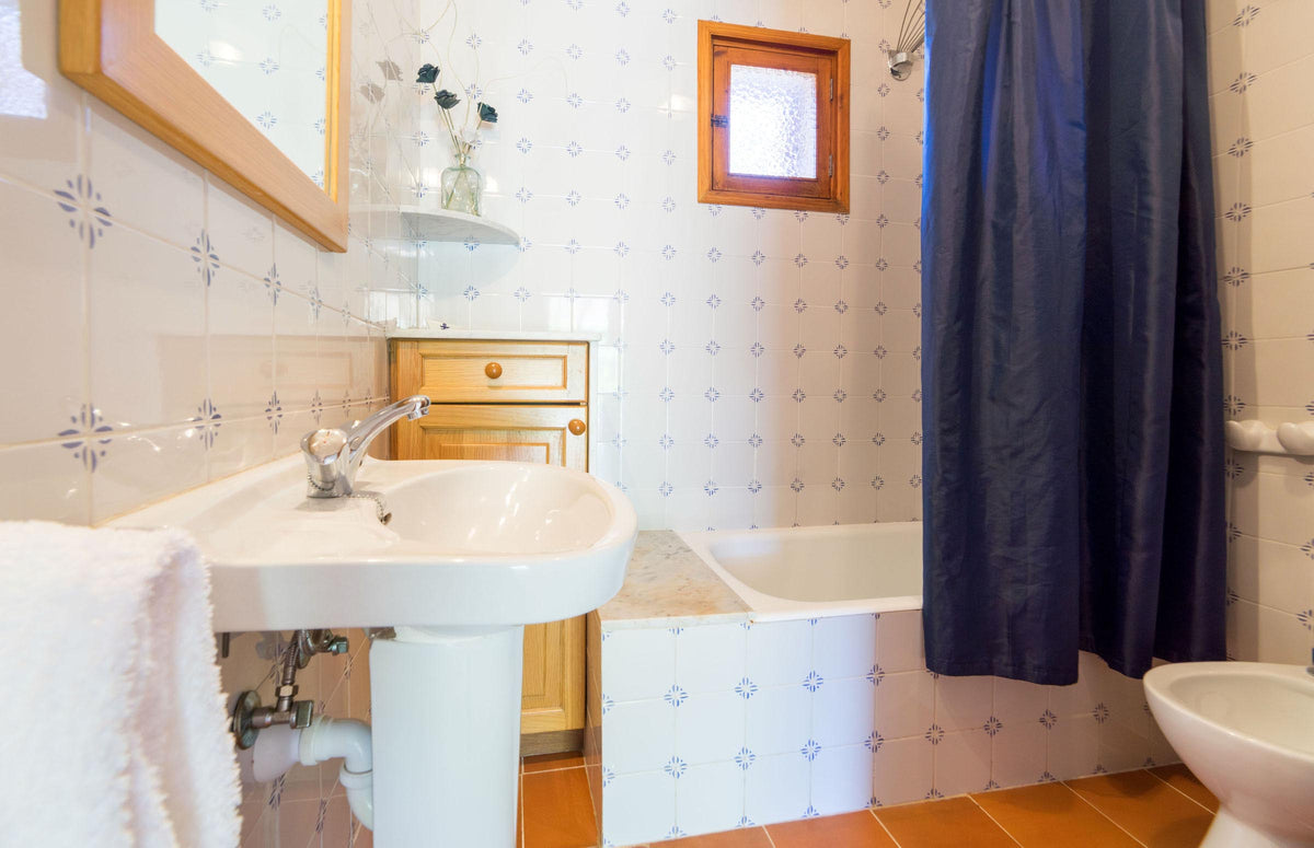 Badezimmer der Villa Sa Pleta bei Alcúdia, Mallorca