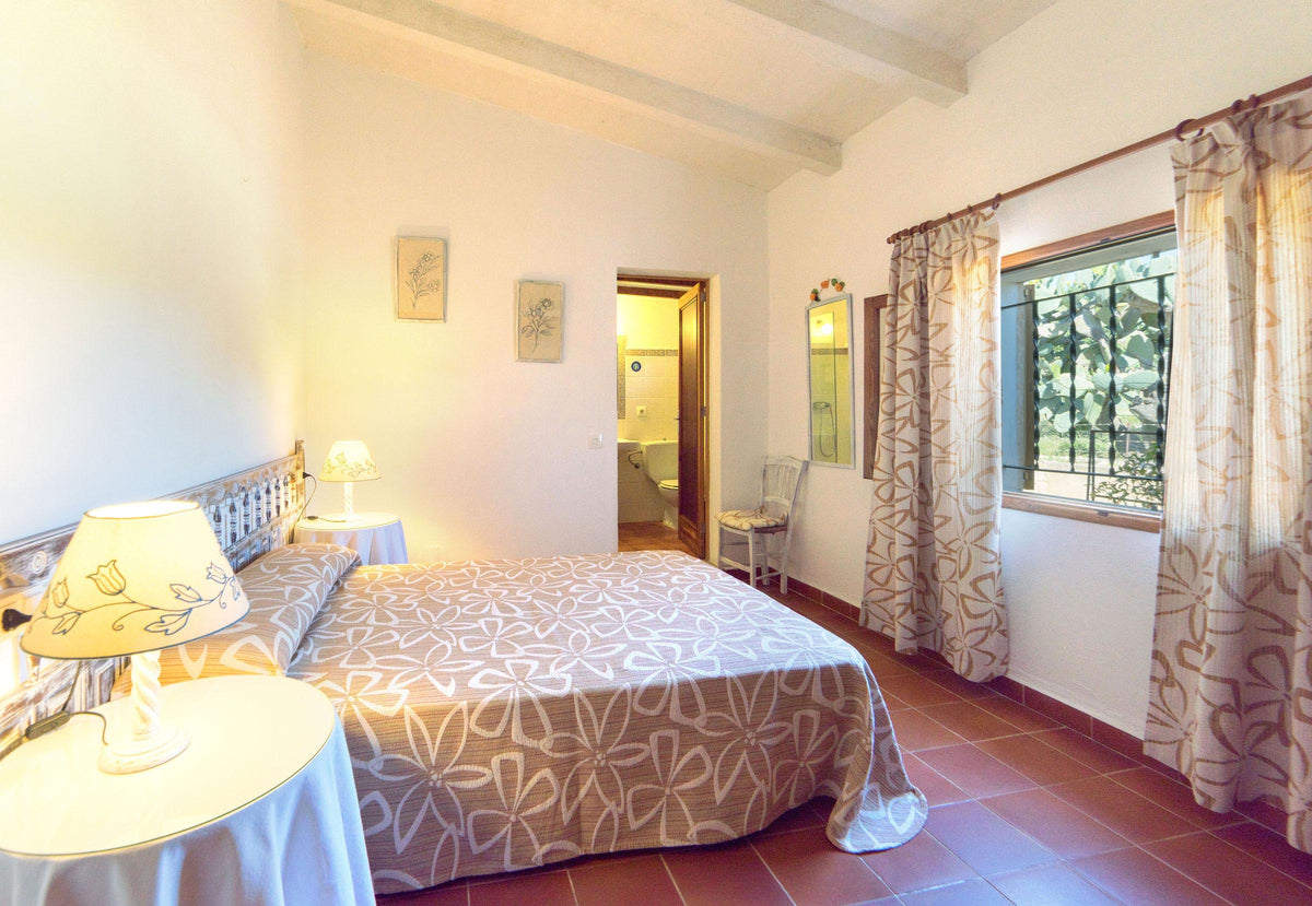 Schlafzimmer der Villa Sa Pleta bei Alcúdia, Mallorca