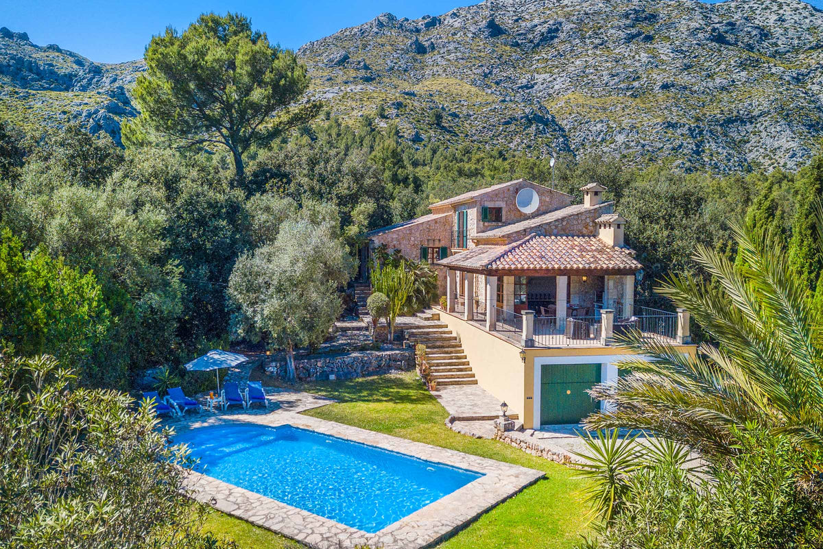 Pool der Villa Son Amat bei Cala Sant Vicenç, Mallorca