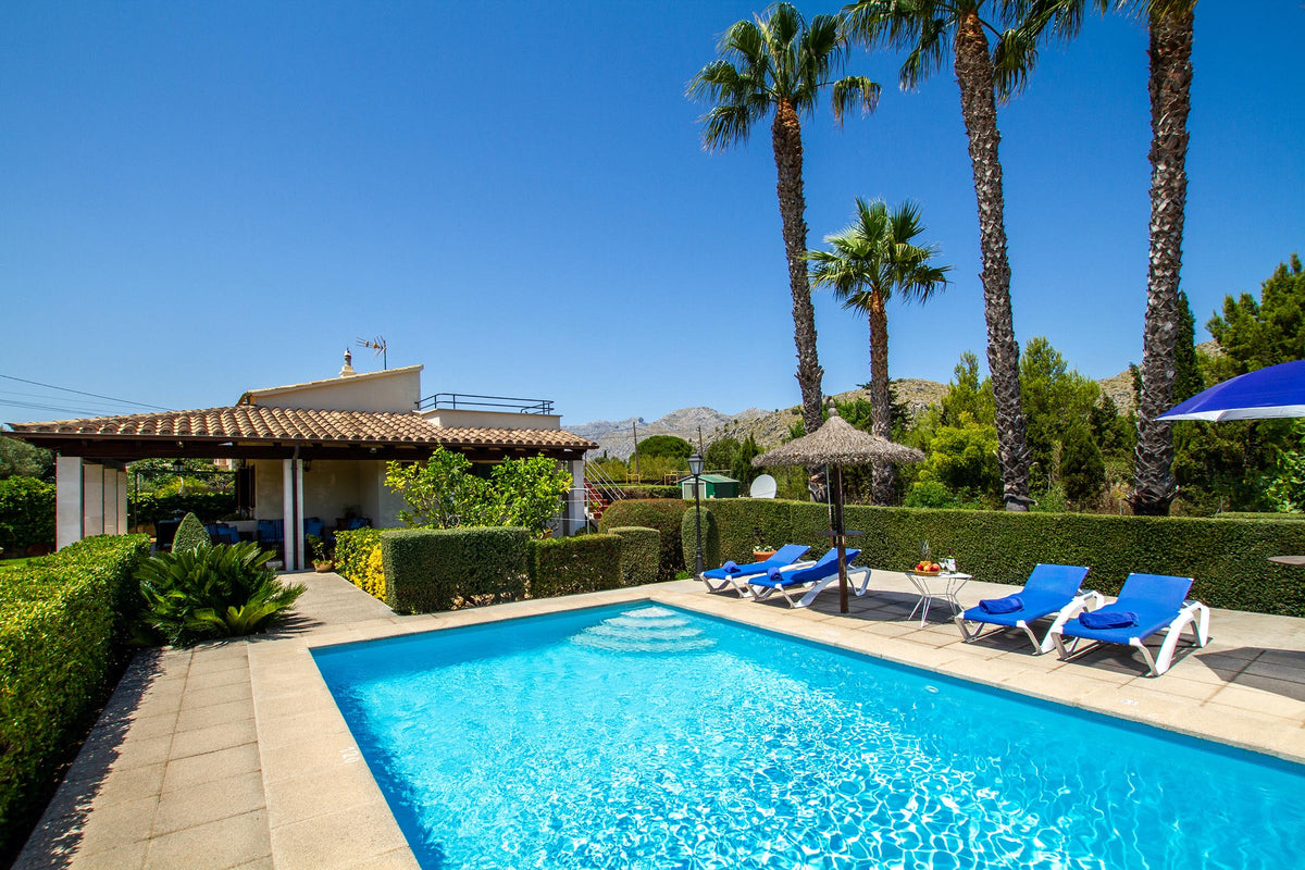 Pool von Villar Pantinar bei Port de Pollença, Mallorca