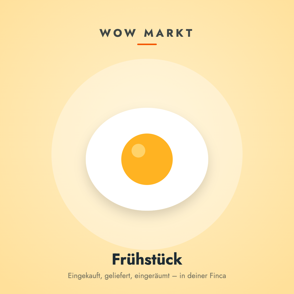 Frühstück aus dem WOW MART in der Finca