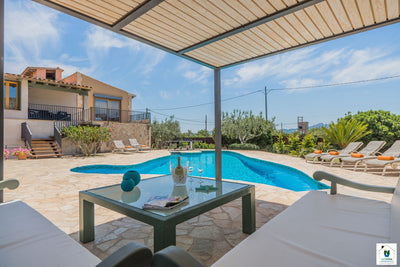 Außenansicht der Finca Garriga del Vila bei Pollença, Mallorca