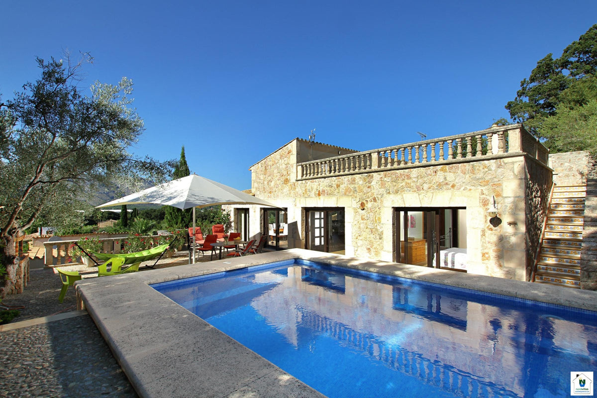 Ansicht der Finca Cal Xino bei Pollença, Mallorca