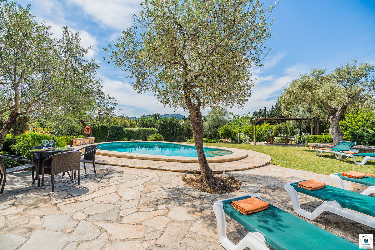 Ansicht 3 der Finca Les Rotes bei Pollença, Mallorca