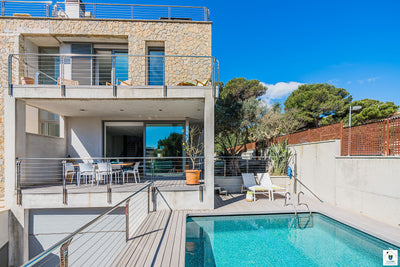 Ansicht der Villa Albufera bei Platja de Muro, Mallorca