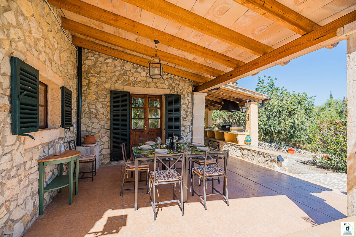 Impression der Villa Can Noguera bei Pollença, Mallorca
