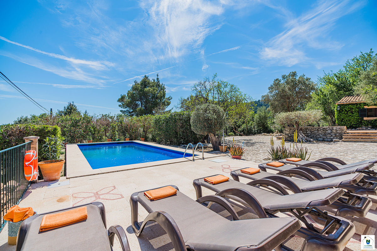 Impression der Villa Can Noguera bei Pollença, Mallorca